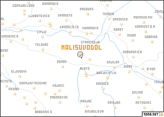 map of Mali Suvodol