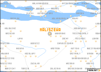 map of Maliszewa