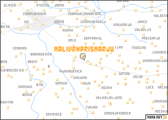 map of Mali Vrh pri Šmarju