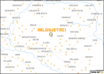 map of Mali Vujetinci