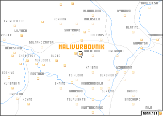 map of Mali Vŭrbovnik