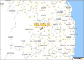 map of Maliwaliw