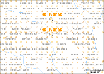 map of Maliyadda