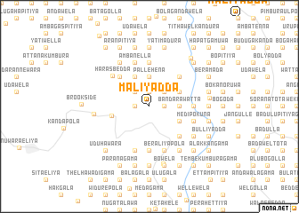 map of Maliyadda