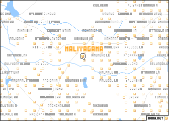 map of Maliyagama