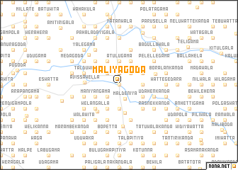 map of Maliyagoda