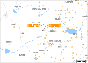 map of Māliyon ka Jhonpara