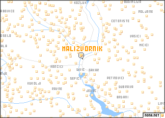 map of Mali Zvornik