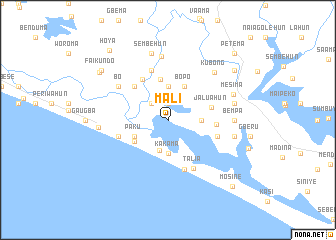 map of Mali