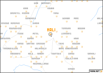 map of Mali