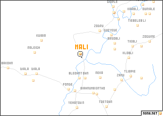 map of Mali