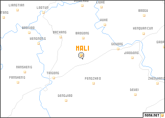 map of Mali