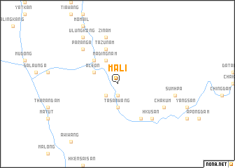 map of Mali