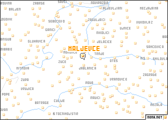 map of Maljevce