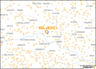 map of Maljevići