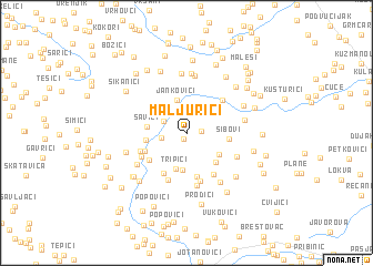 map of Maljurići