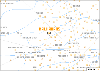 map of Malka Hans