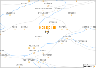 map of Mālkalni