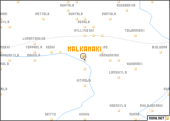 map of Malkamäki