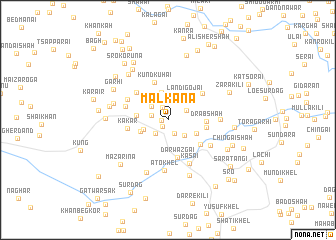 map of Malkāna