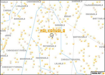 map of Malkānwāla