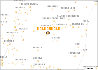 map of Malkānwāla