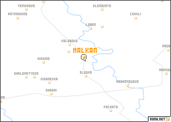 map of Mal\