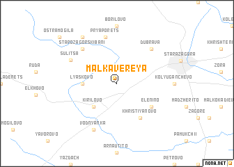 map of Malka Vereya