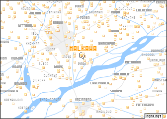 map of Malkawā