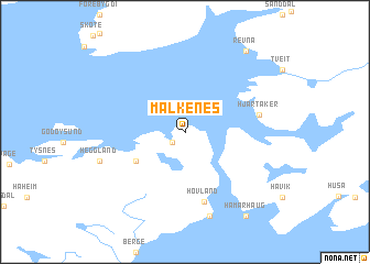 map of Malkenes