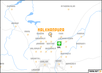 map of Malkhānpura