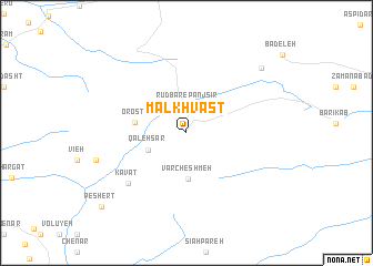 map of Māl Khvāst