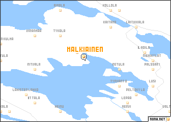 map of Mälkiäinen