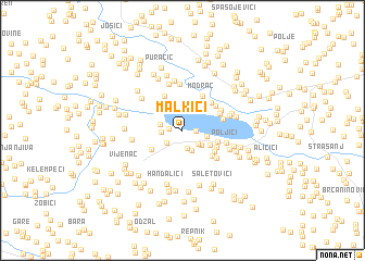 map of Malkići