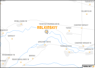map of Malkinskiy