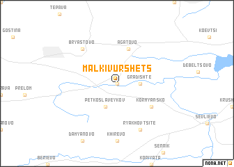 map of Malki Vŭrshets