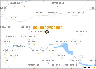 map of Malko Bryagovo