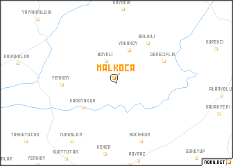 map of Malkoca