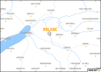 map of Malkoç