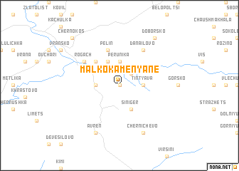 map of Malko Kamenyane
