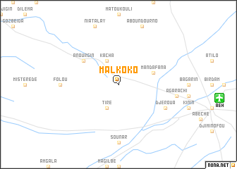 map of Malkoko
