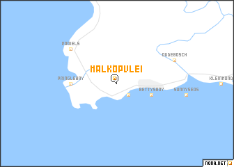 map of Malkopvlei
