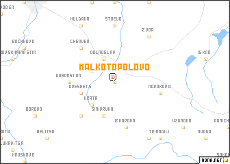 map of Malko Topolovo