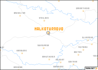map of Malko Tŭrnovo