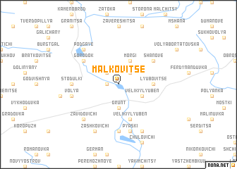 map of Malkovitse