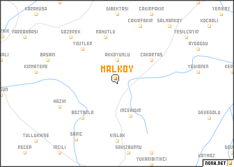 map of Malköy