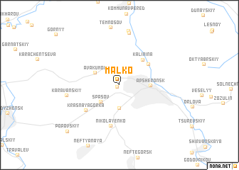 map of Mal\