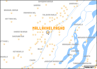 map of Malla Khel Rāgho