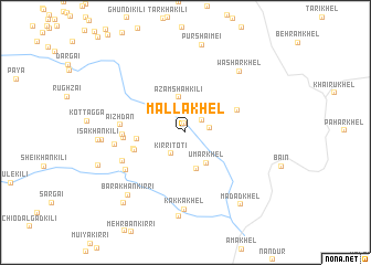 map of Malla Khel