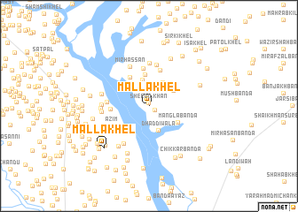 map of Malla Khel